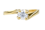 Bague 56 Bague solitaire diamant en or jaune 58 Facettes BG31200146-107