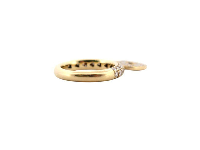 Bague 52 bague POIRAY coeur secret t52 69 diamants 1ct en or jaune 18k 6.7gr 58 Facettes 267698