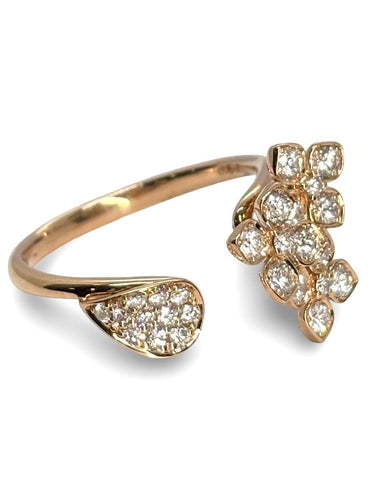 Bague 53 Bague or rose et diamants 58 Facettes 868