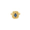 Bague 54 Marguerite or jaune, saphir et diamants 58 Facettes SOR10754