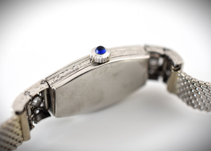 Montre CHOPARD - Montre femme Art Déco platine, or blanc, sertissage diamants, vers 1925 58 Facettes CHO-100