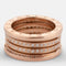 BULGARI - Bague B.Zero1 or rose diamants 58 Facettes
