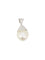 Pendentif Pendentif or blanc diamants perle baroque 58 Facettes 993