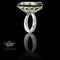 Bague 54 Bague or blanc, améthyste verte, diamants naturels 58 Facettes AG-2X21013