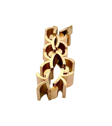 Armband Armband Tank Retro aus 18 Karat Gelbgold 58 Facettes