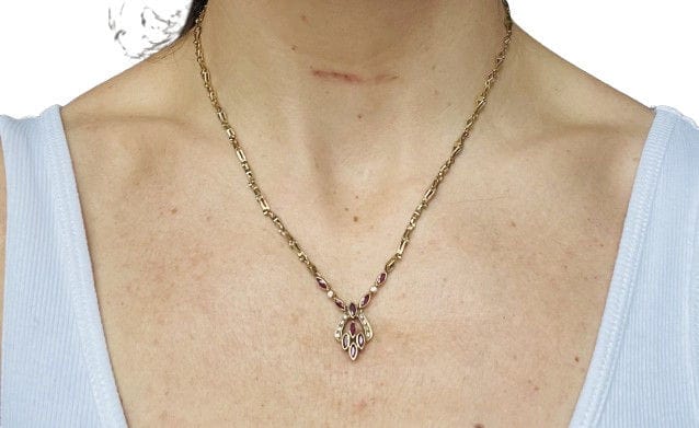 Collier Collier Or avec Rubis et Diamants 58 Facettes 20400000803
