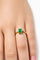 Bague 56 Bague en or jaune ornée d'une émeraude colombienne 58 Facettes 50302