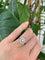 Bague 49.5 Bague de fiançailles vintage en or blanc avec rosette et diamants 58 Facettes