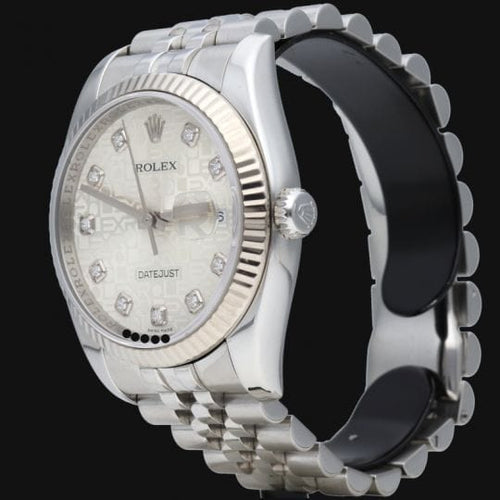 Montre Rolex Montre Date Just 36 58 Facettes MT43268