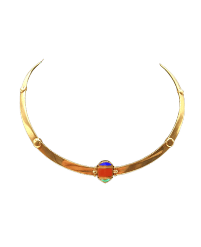 Collier Collier Rivière en or jaune, fabriqué en Italie, années 1990 58 Facettes