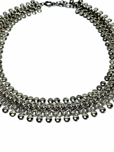 Collier Collier à motif de boules en argent 58 Facettes