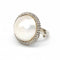 Bague 50.5 Bague perle en or blanc et diamants 58 Facettes D362763RR