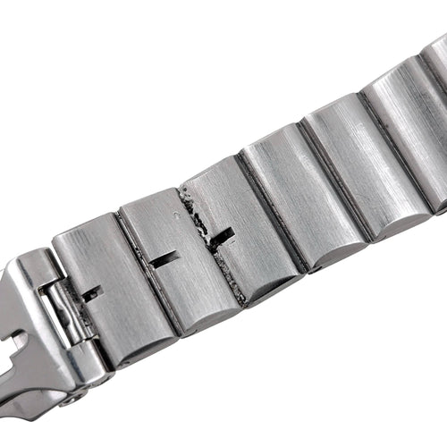 Montre Cartier Santos Round Octagon Date 2966 Large Octogonale Gold Stainless Steel 58 Facettes