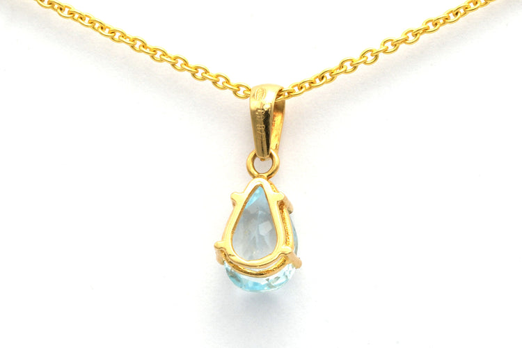 Pendentif Pendentif en or 18 carats et topaze (0.77 ct) 58 Facettes 19111