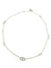 Collier HERMES. Collection "Farandole", sautoir argent 80cm 58 Facettes