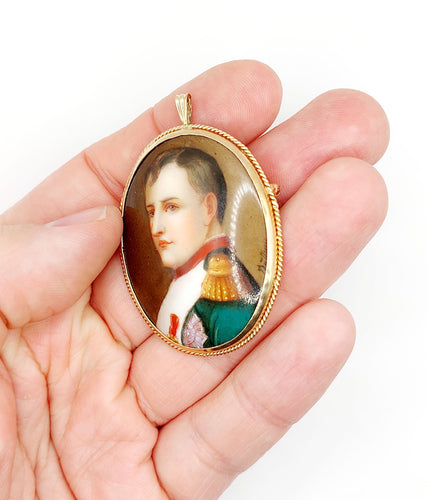 Pendentif Broche pendentif antique or rose 58 Facettes A02447