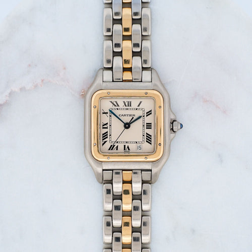 Bracelet Cartier Panthère - Ivory roman dial - Medium 58 Facettes