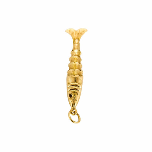 Pendentif Pendentif poisson articulé or jaune 58 Facettes