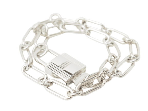 Bracelet Bracelet Hermès AlphaKelly GM en argent 58 Facettes 33598