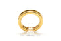 Bague 50 Bague contemporaine sertie de diamants taille brillant en or jaune 18k 58 Facettes 23256