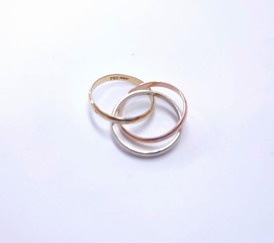 Bague 54.5 Alliance 3 ors 58 Facettes ALL.3OR-1758