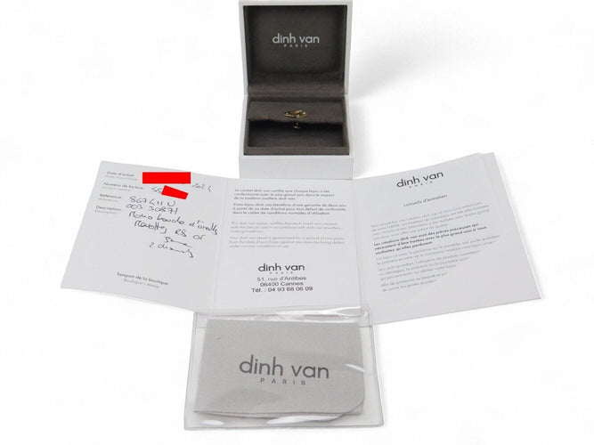 Boucles d'oreilles mono boucle d'oreille DINH VAN menottes r8 867411u or jaune & diamant 58 Facettes 270642