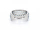 Bague 54 Bague en or blanc avec topazes et diamants 58 Facettes 2356