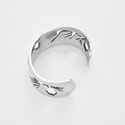 Bracelet Hermès - Bracelet manchette ouverte argent 58 Facettes