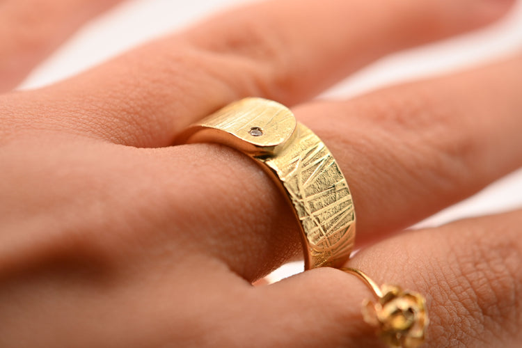 Bague 60 Bague en or et diamants 58 Facettes