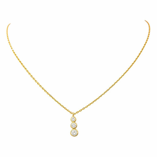 Collier Collier Pendentif Or jaune Diamant 58 Facettes 4688975CN