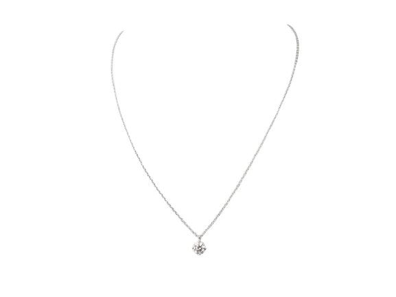 Collier Collier solitaire en or blanc et diamant 0.70ct 58 Facettes 31878