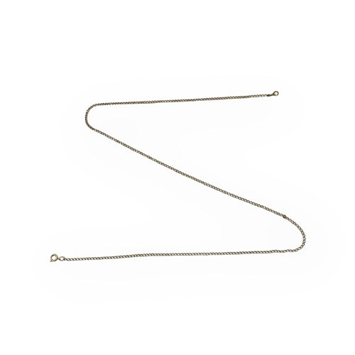 Collier Chaîne or jaune maille gourmette 52 cm 58 Facettes 149055469