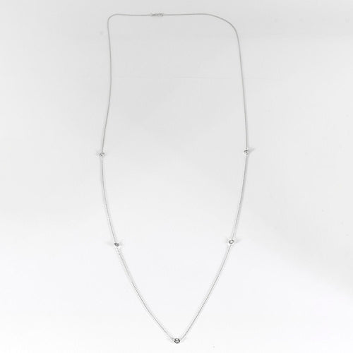 Collier COLLIER LA BRUNE ET LA BLONDE SAUTOIR 5 DIAMANTS 58 Facettes M8927