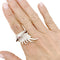 Bague 51 Bague Boucheron, "Animaux de Collection : "Cypris, le Cygne", or blanc, diamants, rubis. 58 Facettes 34865