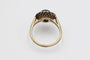 Bague Bague ancienne grenat cabochon et diamants en or jaune 58 Facettes 11712