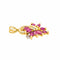 Pendentif Pendentif  Or jaune Rubis, Diamant 58 Facettes 4169051CN