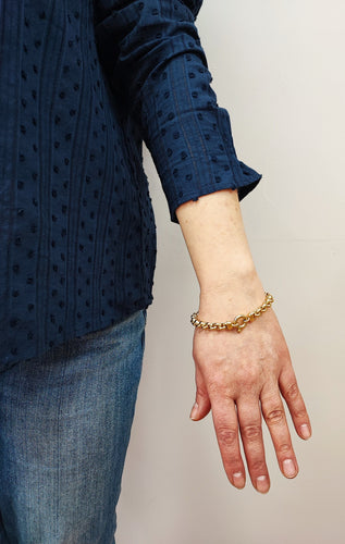 Bracelet Bracelet jaseron or jaune 18 carats 58 Facettes brac.jasron.1469