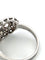 Bague 54 Splendide bague art déco en platine avec de gros diamants centraux et diamants environnants 58 Facettes