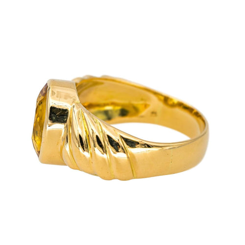 Bague 55 Bague Or jaune Citrine 58 Facettes 4191879CN