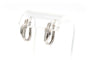 Boucles d'oreilles Boucles d'oreilles contemporaines en or blanc serties de diamants 58 Facettes B624