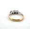 Bague 55 Bague en or blanc et jaune avec diamants 58 Facettes