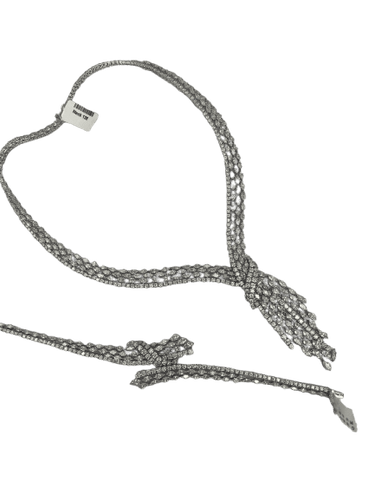 Bracelet High-end white gold diamond neclace & bracelet set 58 Facettes N-136