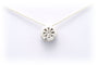 Pendentif Pendentif contemporain en or blanc serti de diamants 58 Facettes 21053