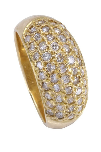 Bague 57 BAGUE JONC PAVAGE DIAMANTS 58 Facettes 082931