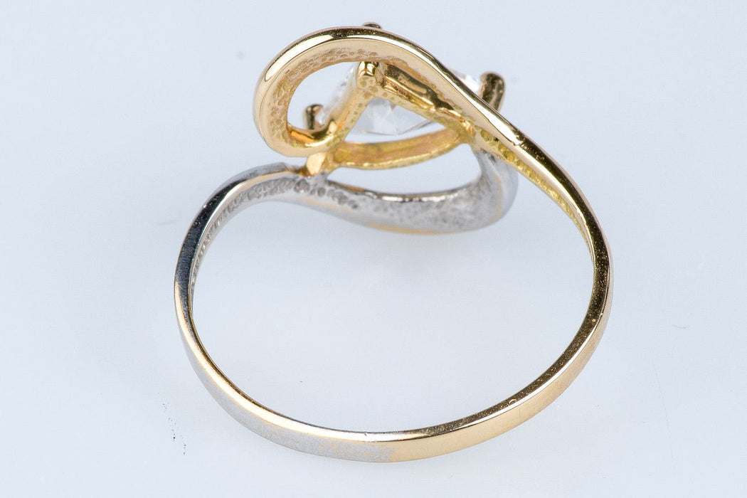 Two-tone gold ring