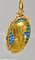 Pendentif Médaille vierge émail perles fines signée SELLIER 58 Facettes AB164