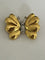 Broche Broche Papillon or jaune et blanc diamants 58 Facettes 5656