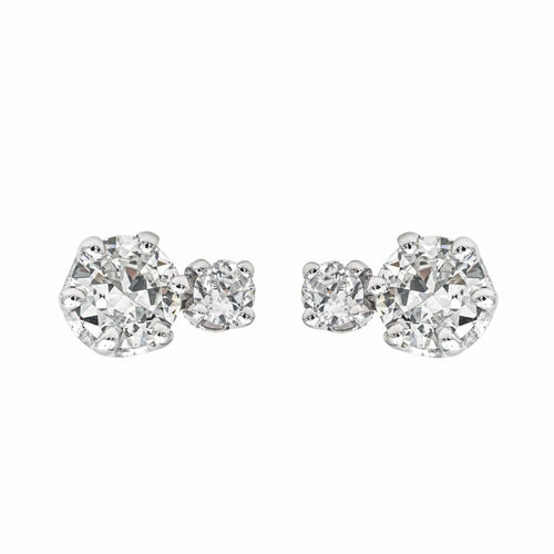 Boucles d'oreilles Boucles d'oreilles  Puces Or blanc Diamant 58 Facettes 4155737CN