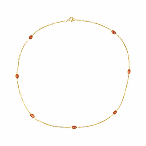 Collier Collier Or jaune Grenat 58 Facettes 4815597CN