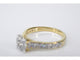Bague 54 Bague entourage en or jaune avec diamants 58 Facettes 2105